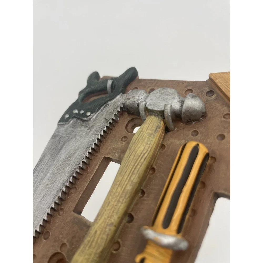 Vintage Resin Figural Tools Double Light Switch Plate Cover Work Shop Unbranded